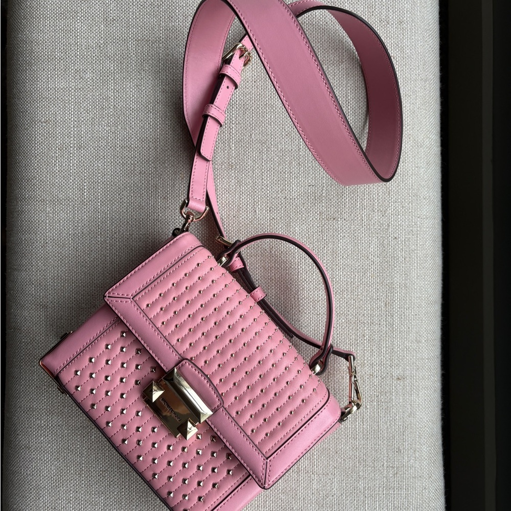 Michael Kors Pink Studded Hand Bag